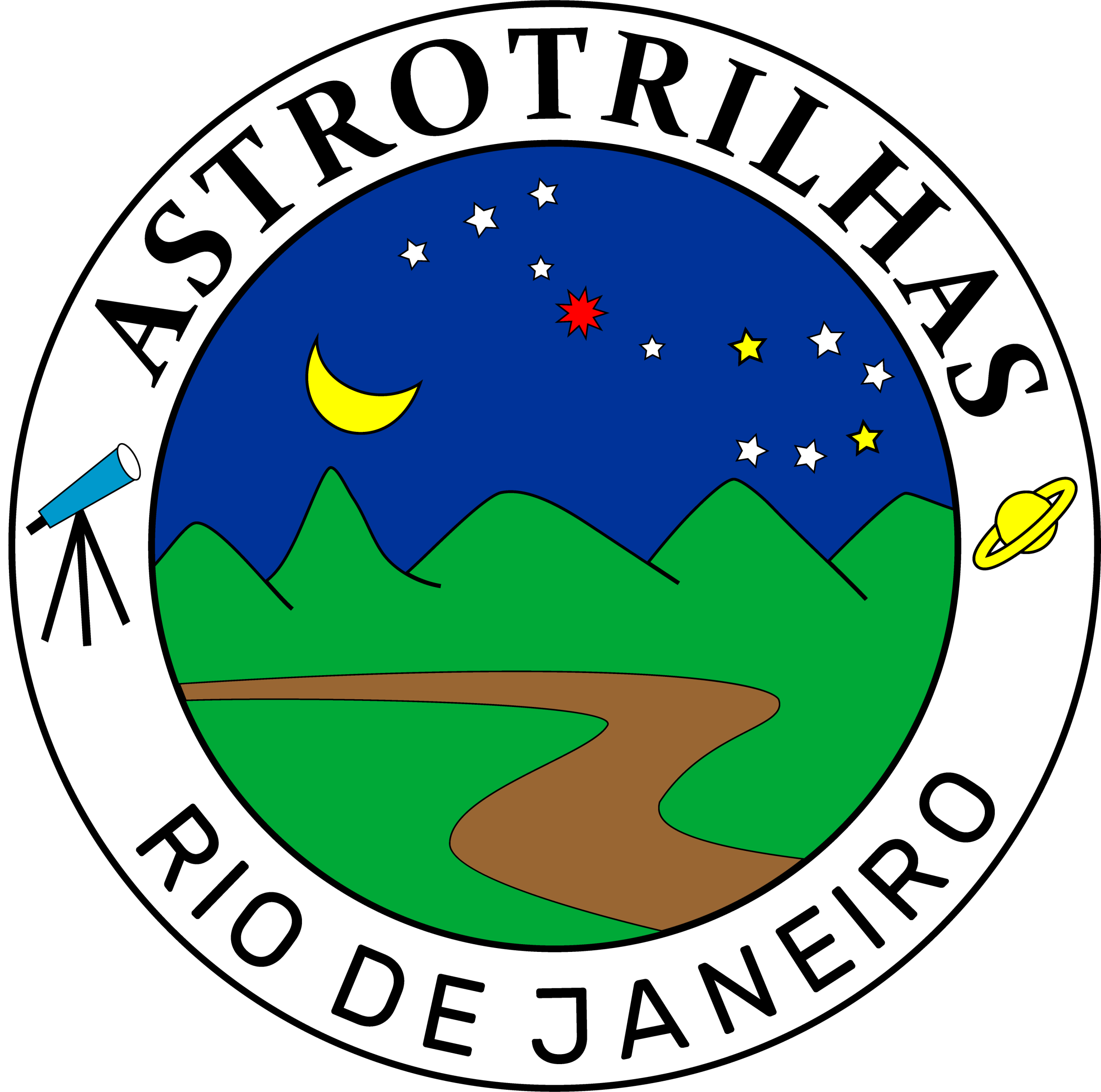 Logotipo da organização parceira Astrotrilhas