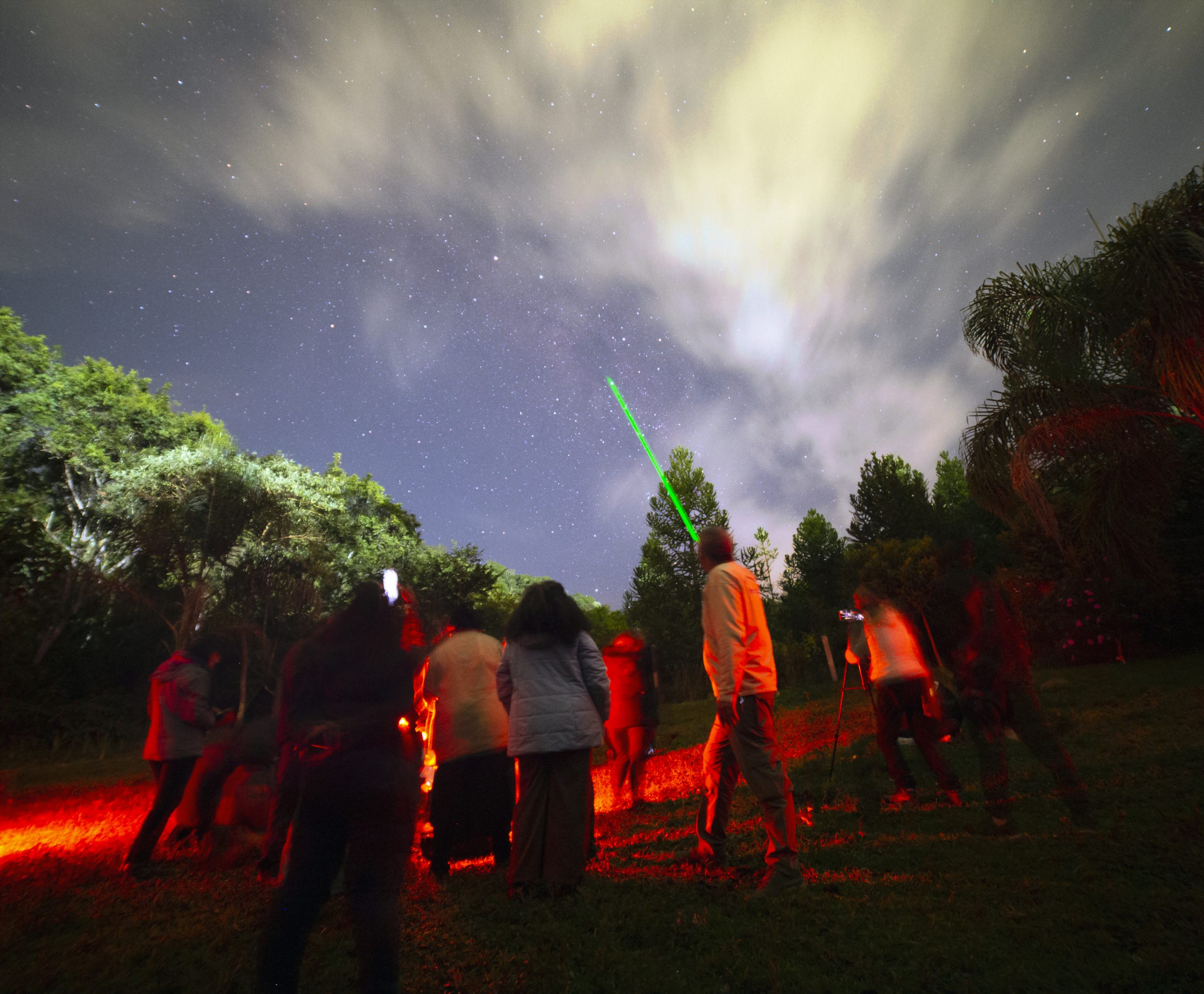 Atividade prática do Encontro de Astroturismo em Visconde de Mauá.