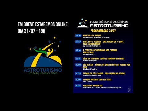Gravação da primeira Conferência Brasileira de Astroturismo, realizada em 2023.